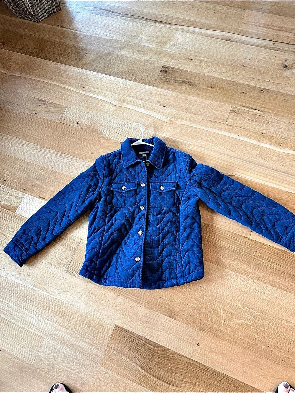 Style&Co. Quilted Jacket in Blue Small Like New